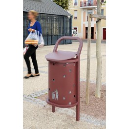 Corbeille de propreté conviviale standard - 50L