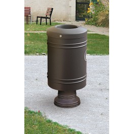 Corbeille de propreté Gascogne socle en fonte - 60L