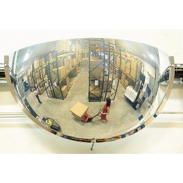 Miroir hémisphérique de sécurité 1/4 de sphère - Volum POLYMIR