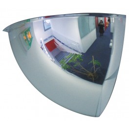 Miroir hémisphérique de surveillance 1/8 de sphère à fixation en angle Volum 1095