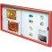 Vitrine classique coulissante peint 750x1400 fond en tôle - 12 x A4