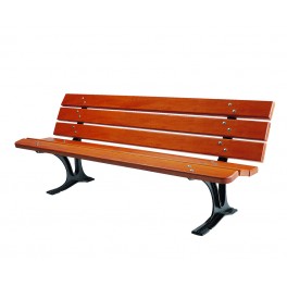 Banc bois et fonte Barcelone