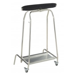 Support sac sur roulettes à clapet HERMIX - 110L