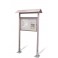 Panneau vitrine bois avec chapeau