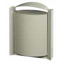 Corbeille Arkéa murale gris ciment - 40L