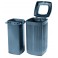 Poubelle plastique 100% recyclable - TOSCANA 60L