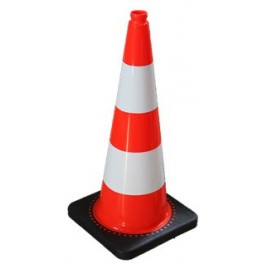 CONE DE SIGNALISATION 750MM - 2 BANDE