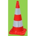 CONE DE SIGNALISATION 750MM - 2 BANDE