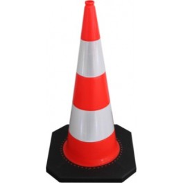 CONE DE SIGNALISATION 1000MM - 2 BANDE