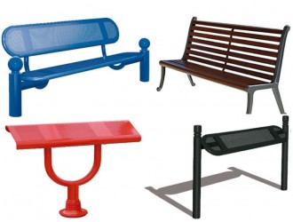 Bancs publics, banquettes publiques, assis-debout publics