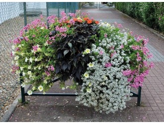 Jardinières pour barriere, balcon, mur, de ville